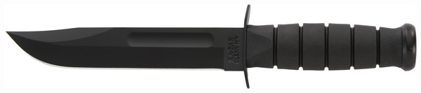 KA-BAR FIGHTING/UTILITY KNIFE 7" W/PLASTIC SHEATH BLACK - for sale