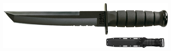 KA-BAR TANTO KNIFE 8" W/PLASTIC SHEATH BLACK - for sale