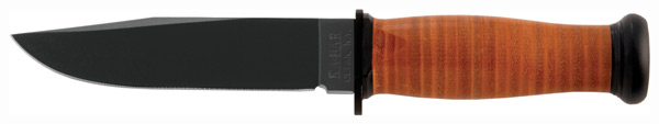 KA-BAR MARK I NAVY KNIFE 5-1/8" W/LEATHER SHEATH USN - for sale