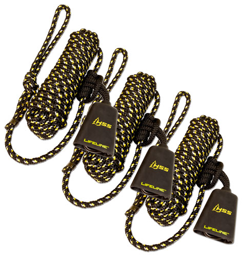 HSS LIFELINE 30' W/SINGLE CARABINER 3PK - for sale