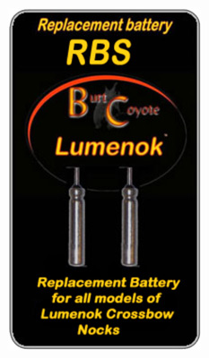 LUMENOK REPLACEMENT BATTERY FOR LIGHTED BOLT NOCK 2PK - for sale