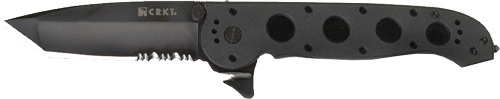 CRKT M16-14ZLEK 3.75" HALF SERRATED BLACK TANTO BLADE - for sale