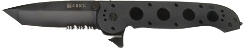 CRKT M16-14ZLEK 3.75" HALF SERRATED BLACK TANTO BLADE - for sale
