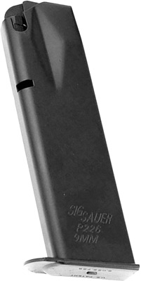 SIG MAGAZINE P226 9MM LUGER 15RD BLACK - for sale