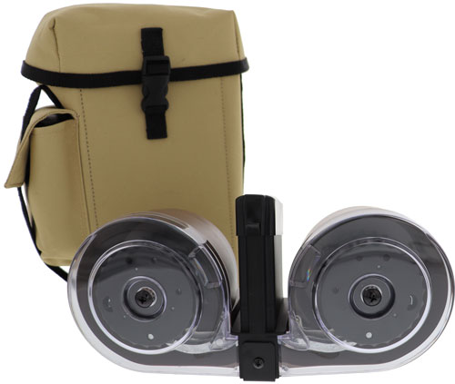 IVER JOHNSON MAGAZINE AR15 223 100RD DRUM BLK/TAN POLY - for sale
