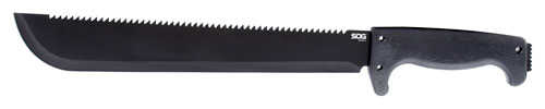 SOG MACHETE SOGFARI 13" BLACK W/SHEATH - for sale