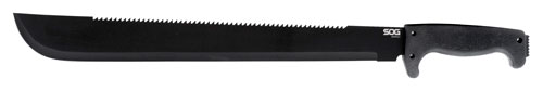 SOG MACHETE SOGFARI 18" BLACK W/SHEATH - for sale