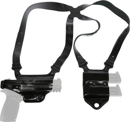 GALCO MIAMI SHOULDER SYSTEM RH LEATHER GLK 17/19/22/23 BLK - for sale