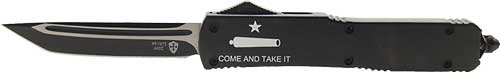 TEMPLAR KNIFE SLIM OTF COME AND TAKE IT 3.1" BLACK TANTO - for sale