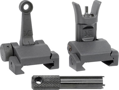 MI SIGHT SET COMBAT RIFLE SIGHTS PICATINNY RAIL - for sale