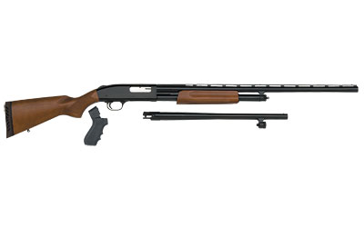 MOSSBERG 500 COMBO 12GA 3" 28"VR & 18.5" CYL BLUED WOOD - for sale
