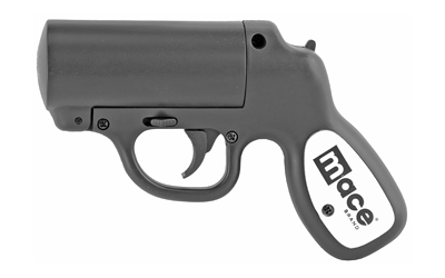 MACE PEPPER SPRAY PEPPER GUN W/STROBE LED MATTE BLACK 28G - for sale