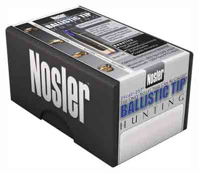 NOSLER BULLETS 25 CAL .257 100GR BALLISTIC TIP 50CT - for sale