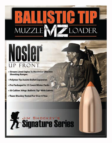 NOSLER BULLETS MZ 50 CAL 300GR BALLISTIC TIP 15CT - for sale