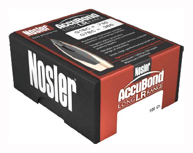 NOSLER BULLETS 30 CAL .308 190GR ACCUBOND LR 100CT - for sale