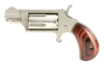 NAA MINI-REVOLVR 22WMR 1-1/8" S/S MATTE WOOD - for sale