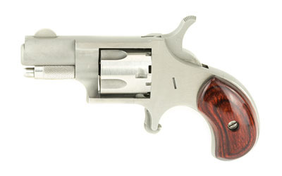 NAA MINI-REVOLVER 22 SHORT 1-1/8" STAINLESS WOOD - for sale