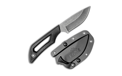 OUTDOOR EDGE PIVOT 2.5" FIXED DP PNT BLCK/STNWSH SS W/SHEATH - for sale