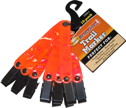 HME TRAIL MARKERS REFLECTIVE ORANGE 10PK - for sale