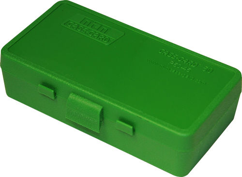 MTM AMMO BOX 45ACP/40SW/10MM 50-ROUNDS FLIP TOP STYLE GREEN - for sale
