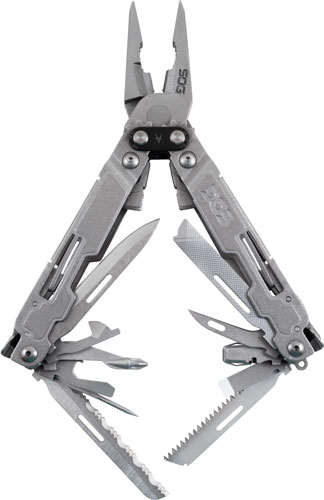 SOG MULTI-TOOL POWERACCESS DLX STONEWASH W/SHEATH/HEX BIT KIT - for sale