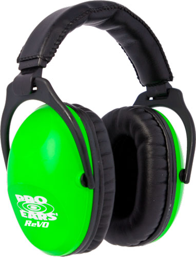 PRO EARS REVO EAR MUFF PASSIVE NEON GREEN - for sale