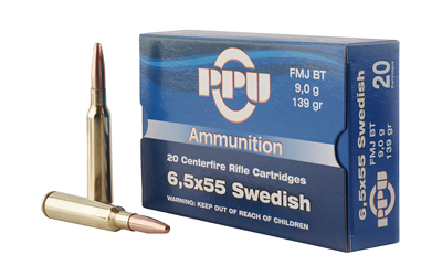 PPU 6.5X55 MAUSER 139GR FMJ 20RD 10BX/CS - for sale