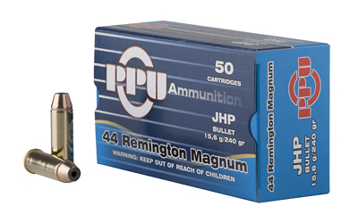 PPU 44MAG JHP 240GR 50/500 - for sale