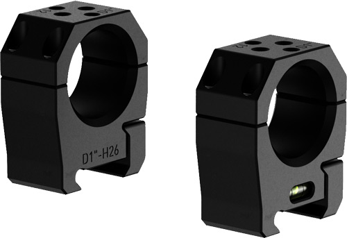 AUDERE SCOPE RINGS PSR 1" LOW BLACK - for sale