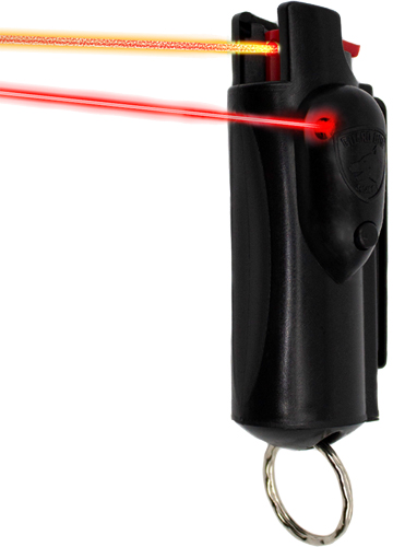 GUARD DOG ACCUFIRE PEPPER SPRY W/ LASER SIGHT & KEYCHAIN BLK - for sale