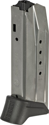 RUGER MAGAZINE AMERICAN COMPAC 9MM LUGER 12RD STAINLESS - for sale