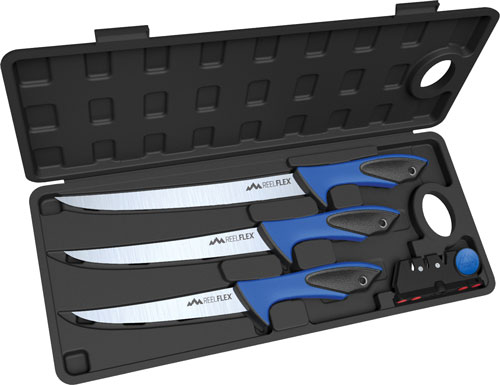 OUTDOOR EDGE REEL FLEX PAK 5 PIECE SET W/3 FILLET KNIVES - for sale