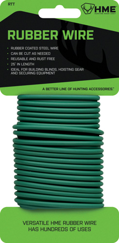 HME RUBBER WIRE 25' GREEN - for sale