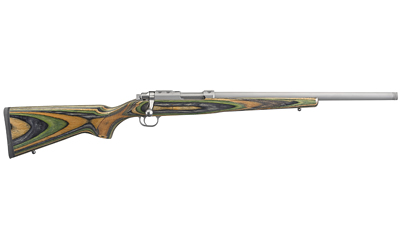 RUGER 77/22 .22 HORNET S/S GREEN MOUNTAIN LAM. THREADED - for sale