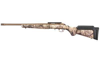RUGER AMERICAN 22LR BRONZE CERAKOTE GO WILD IM BRUSH CAMO - for sale