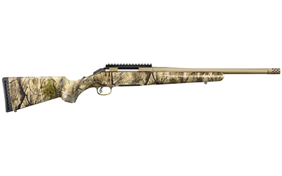 RUGER AMERICAN 243 WIN BRONZE CERAKOTE GO WILD THREADED - for sale