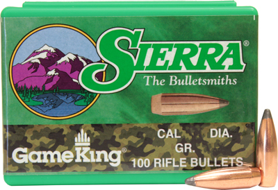 SIERRA BULLETS .22 CAL .224 55GR FMJ-BT 100CT - for sale