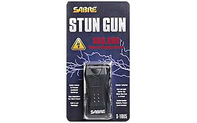SABRE STUN GUN FLASHLIGHT MINI W/HOLSTER 1.6uC BLACK - for sale