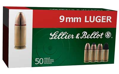 S&B 9MM LUGER 115GR FMJ 50RD 20BX/CS - for sale