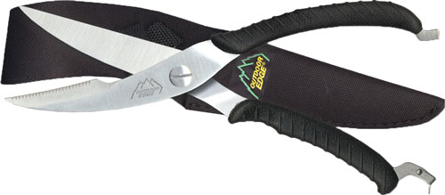 OUTDOOR EDGE GAME SHEARS 3.5" S/S BLACK W/NYLON SHEATH - for sale