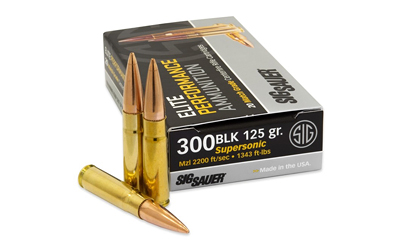 SIG ELITE BALL 300 AAC 125GR FMJ 20RD 25BX/CS - for sale