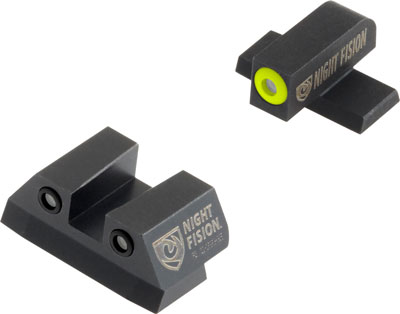 NIGHT FISION TRITIUM YELLOWDOT SQUARE REAR SIG #8F/#8R SET - for sale