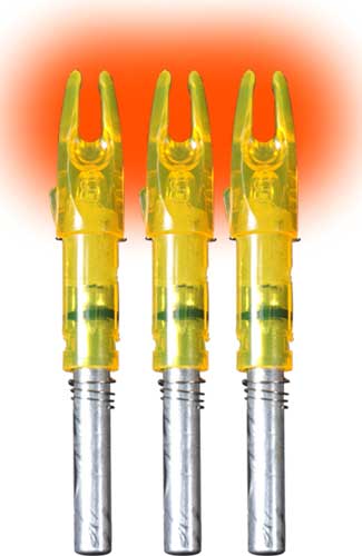 LUMENOK LIGHTED NOCK SIGNATURE SERIES HD ORANGE 3PK - for sale