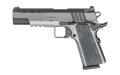 SPRINGFIELD 1911 EMISSARY 45ACP 4.25" 8RD SS/BLUED G10< - for sale