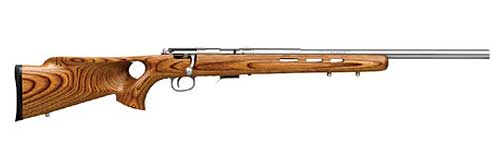 SAVAGE 93R17-BTVS 17HMR 21"HB ACCU TRIGGER SS/BRN LAM T-HOLE - for sale