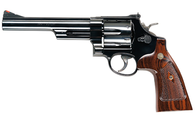 S&W 29 44MAG 6.5" AS BLUED CHECKERED WOOD GRIPS - for sale