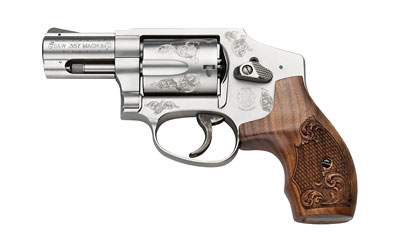 S&W 640 357 2.125" FS 5-SHOT SS MACHINE ENGRAVED W/CASE - for sale