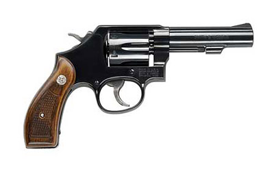 S&W 10 CLASSIC 38SPL+P 4" FS BLUED ROUND BUTT WOOD! - for sale