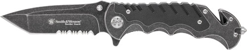 S&W KNIFE BORDER GUARD 3.5" BLADE W/STRAP CUTTER/GLS BREKR - for sale