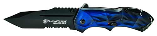 S&W KNIFE BLACK OPS 3RD GEN. BLUE HANDLE MAGIC ASSIST - for sale